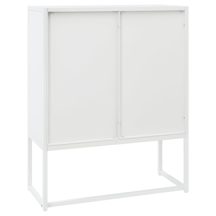Hoge kast 80x35x100 cm staal wit - Griffin Retail