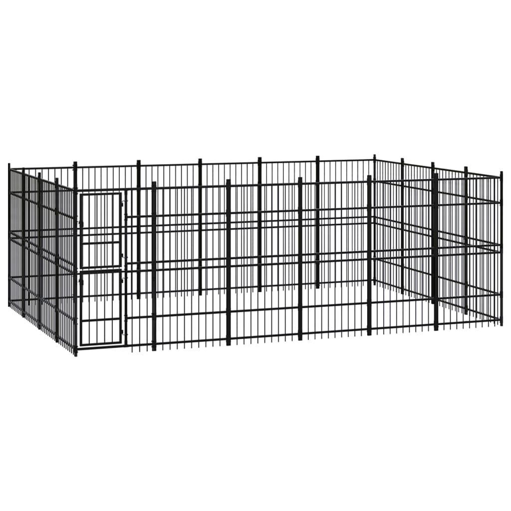 Hondenkennel 22,12 m² staal - Griffin Retail