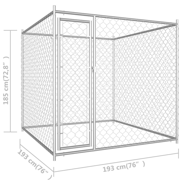 Hondenkennel voor buiten 193x193x185 cm - Griffin Retail