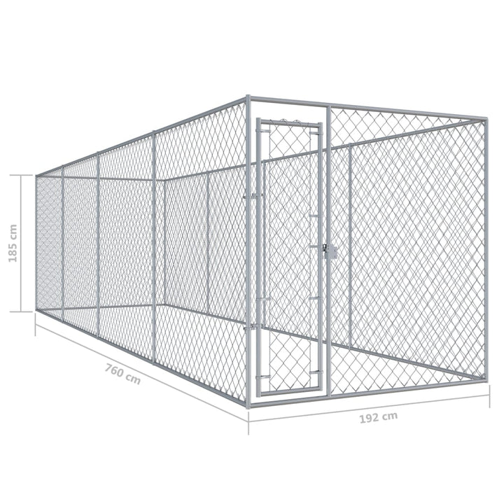 Hondenkennel voor buiten 760x192x185 m - Griffin Retail