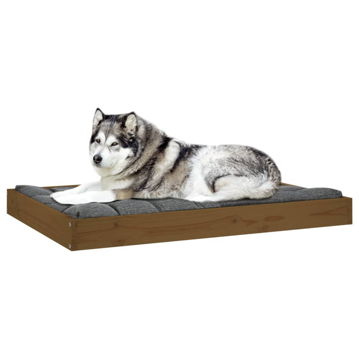 Hondenmand 101,5x74x9 cm massief grenenhout honingbruin - Griffin Retail