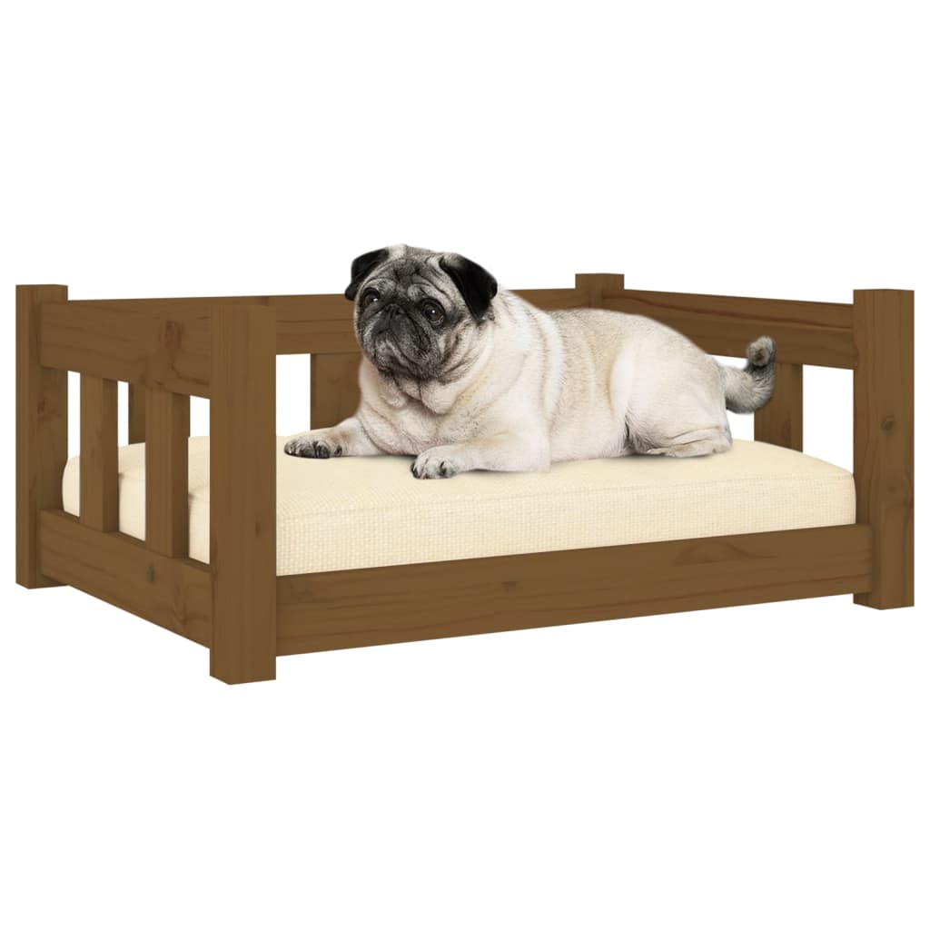 Hondenmand 65,5x50,5x28 cm massief grenenhout honingbruin - Griffin Retail
