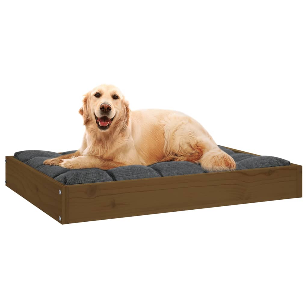 Hondenmand 71,5x54x9 cm massief grenenhout honingbruin - Griffin Retail