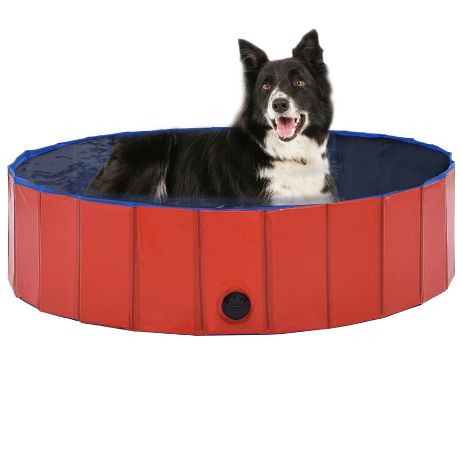 Hondenzwembad inklapbaar 120x30 cm PVC rood - Griffin Retail