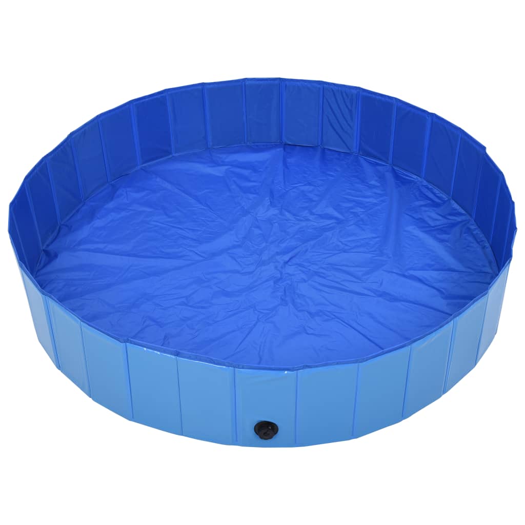 Hondenzwembad inklapbaar 160x30 cm PVC blauw - Griffin Retail