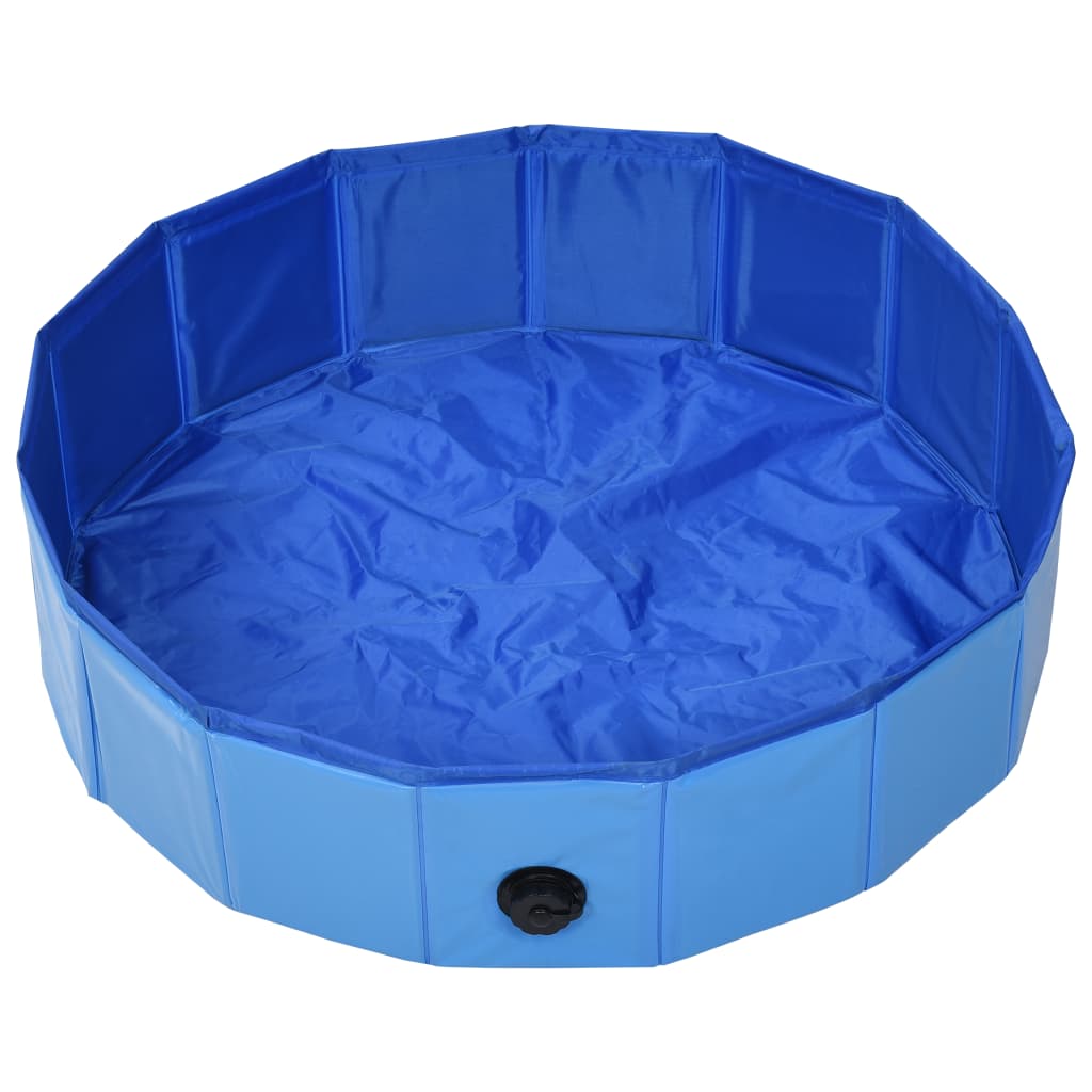 Hondenzwembad inklapbaar 80x20 cm PVC blauw - Griffin Retail