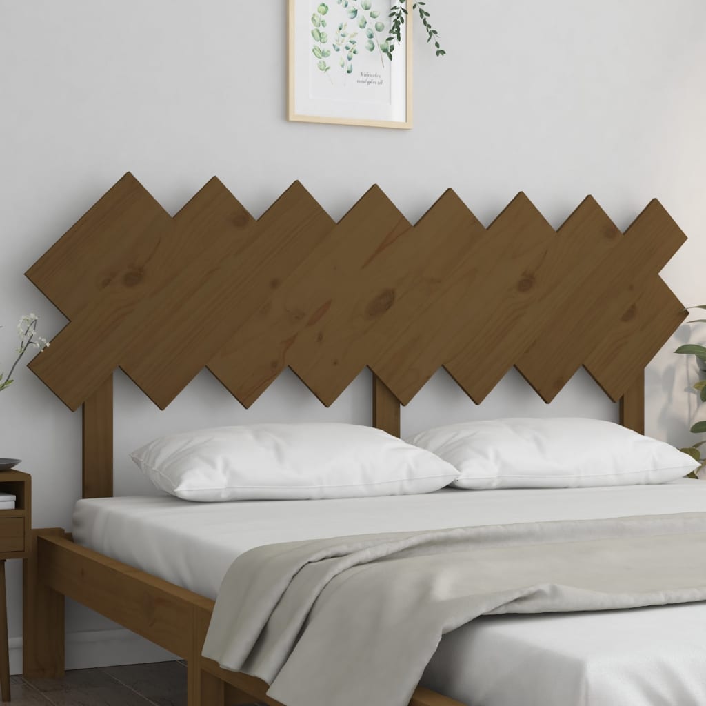Hoofdbord 159,5x3x80,5 cm massief grenenhout honingbruin - Griffin Retail