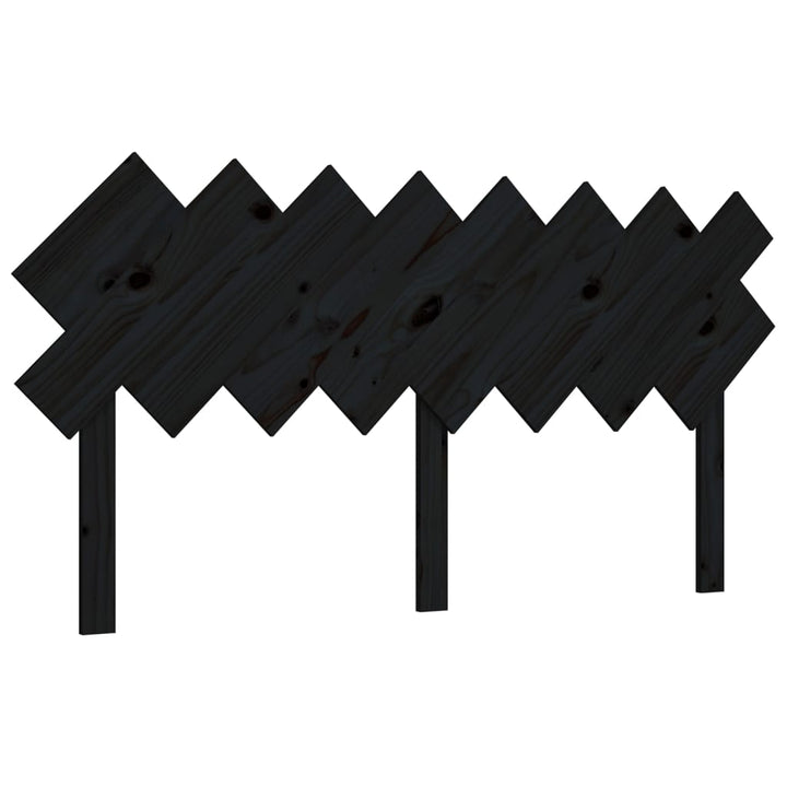 Hoofdbord 159,5x3x80,5 cm massief grenenhout zwart - Griffin Retail