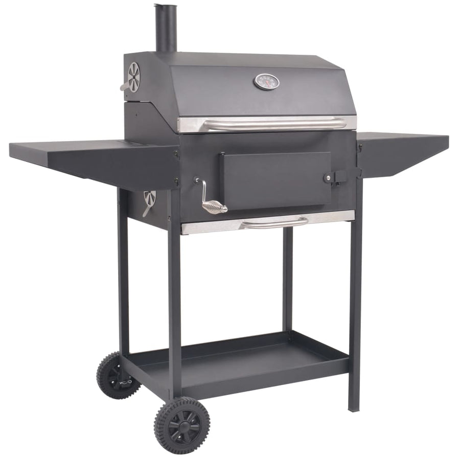 Houtskoolbarbecue met onderplank zwart - Griffin Retail