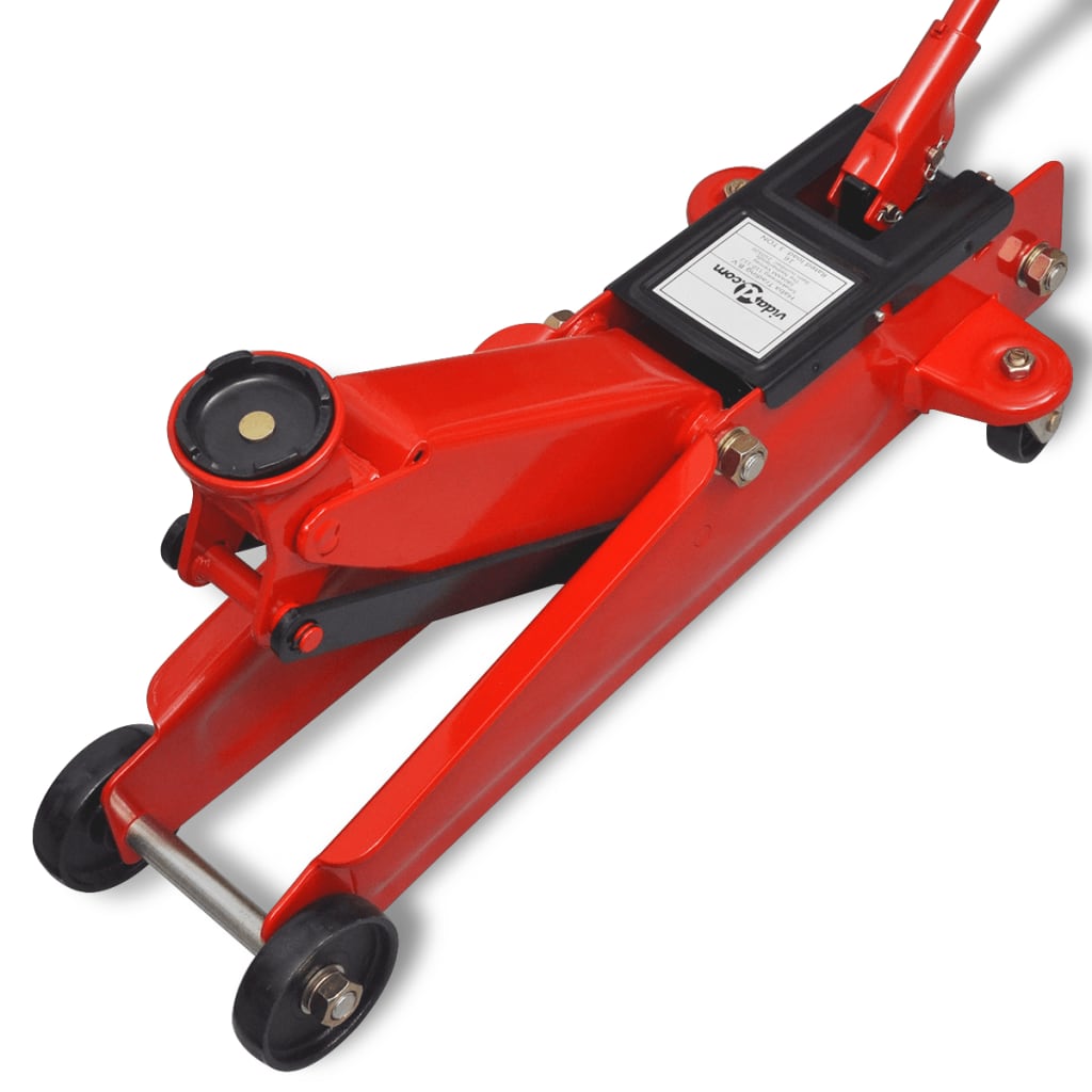 Hydraulische vloerkrik laag profiel 3 ton rood - Griffin Retail