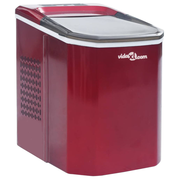 IJsblokjesmachine 1,4 L 15 kg/24 u rood - Griffin Retail