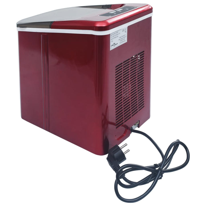 IJsblokjesmachine 1,4 L 15 kg/24 u rood - Griffin Retail