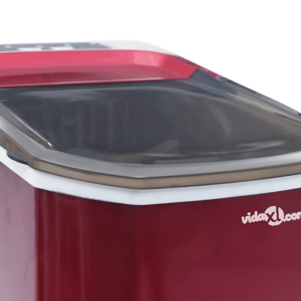 IJsblokjesmachine 1,4 L 15 kg/24 u rood - Griffin Retail