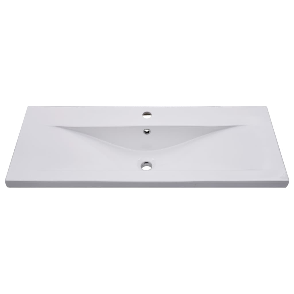 Inbouwwastafel 101x39,5x18,5 cm keramiek wit - Griffin Retail