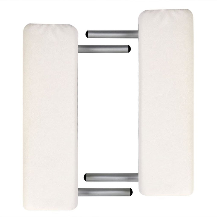 Inklapbare massagetafel 3 zones met aluminium frame (creme) - Griffin Retail