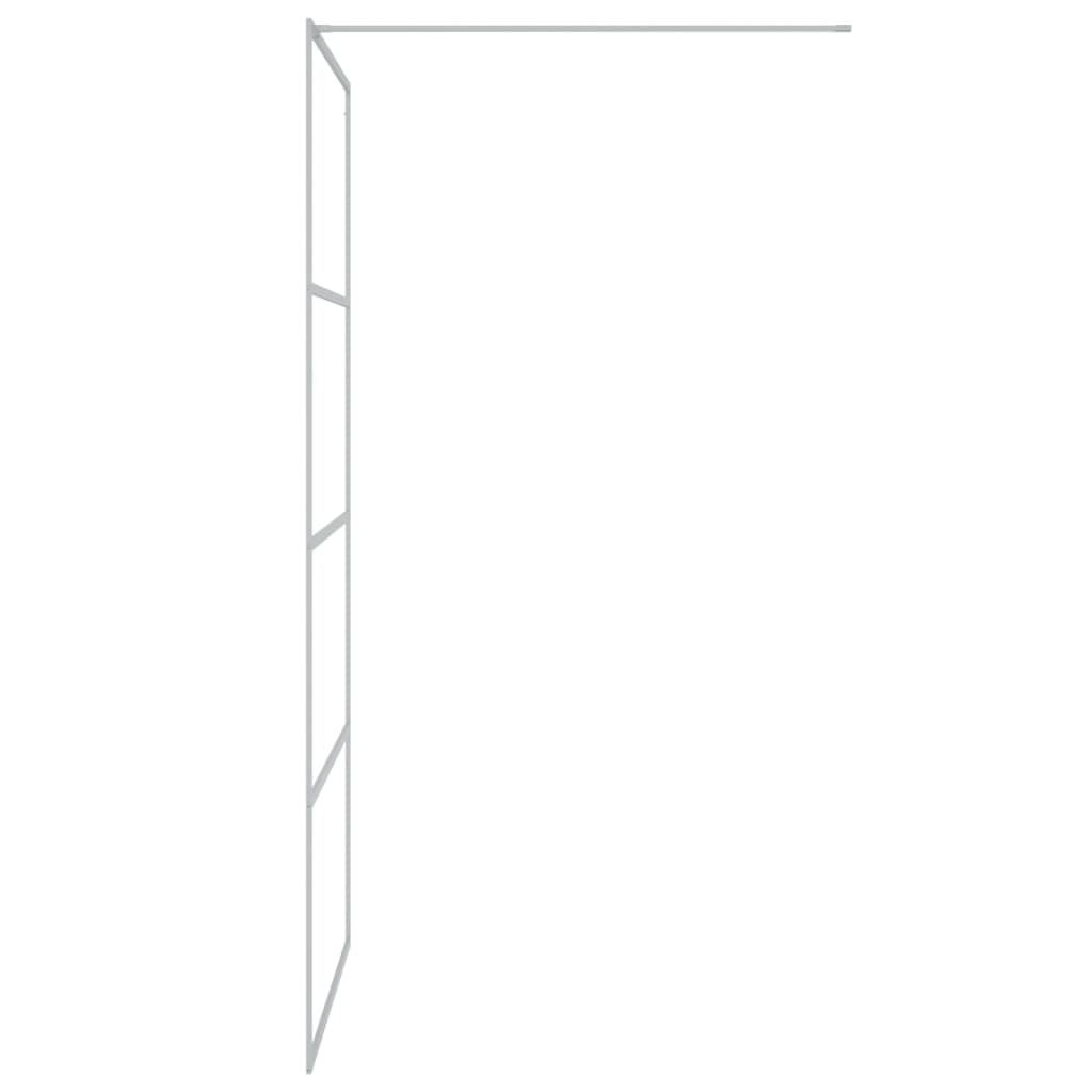 Inloopdouchewand 100x195 cm transparant ESG-glas zilverkleurig - Griffin Retail