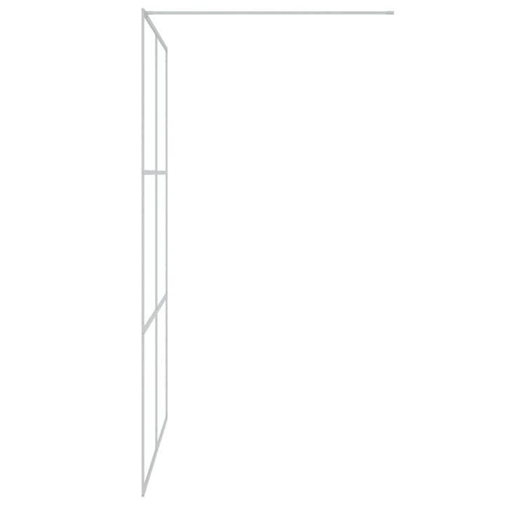 Inloopdouchewand 140x195 cm transparant ESG-glas zilverkleurig - Griffin Retail