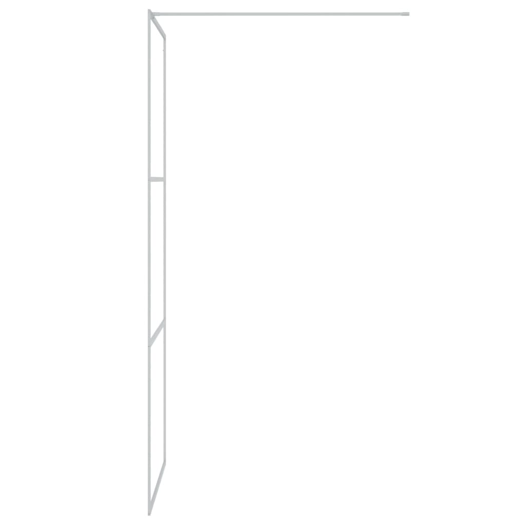 Inloopdouchewand 80x195 cm transparant ESG-glas zilverkleurig - Griffin Retail