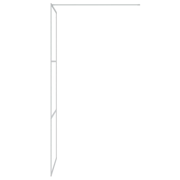 Inloopdouchewand 80x195 cm transparant ESG-glas zilverkleurig - Griffin Retail