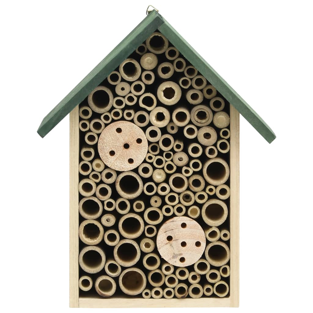 Insectenhotels 2 st 23x14x29 cm massief vurenhout - Griffin Retail