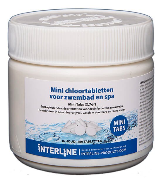 Interline Chloortabletten - Long 90 Mini Tabs 2,7 gram/180 stuks - Griffin Retail