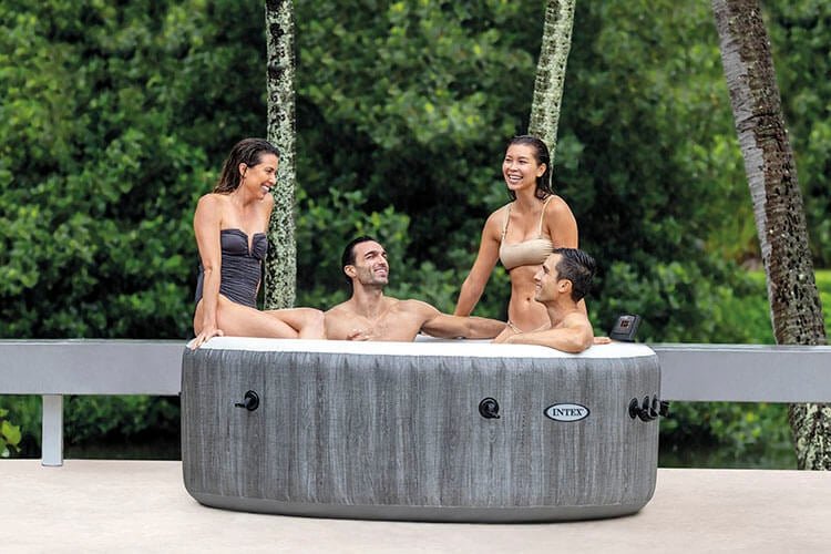 Intex PureSpa Greywood luxe Bubbel Spa - Griffin Retail