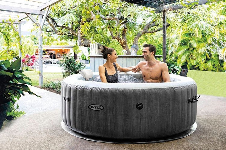 Intex PureSpa Greywood luxe Bubbel Spa - Griffin Retail