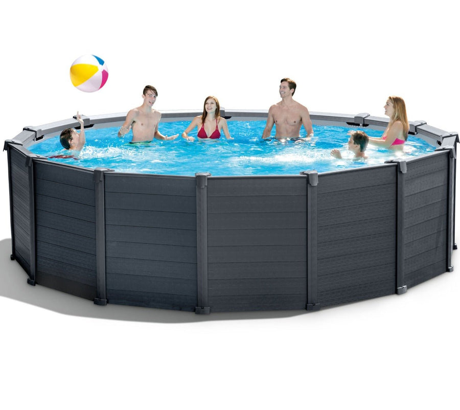 Intex zwembad Graphite Panel 478 x 124 cm - Griffin Retail