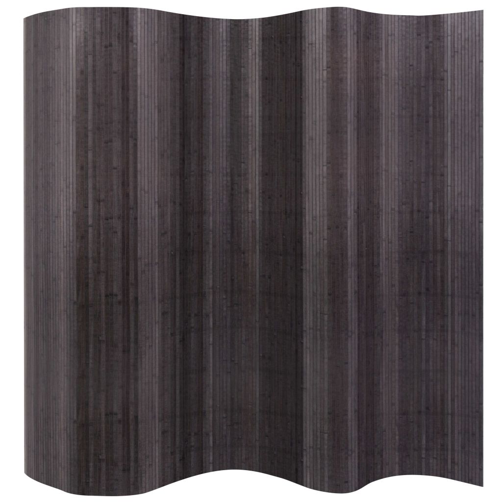 Kamerscherm 250x165 cm bamboe grijs - Griffin Retail