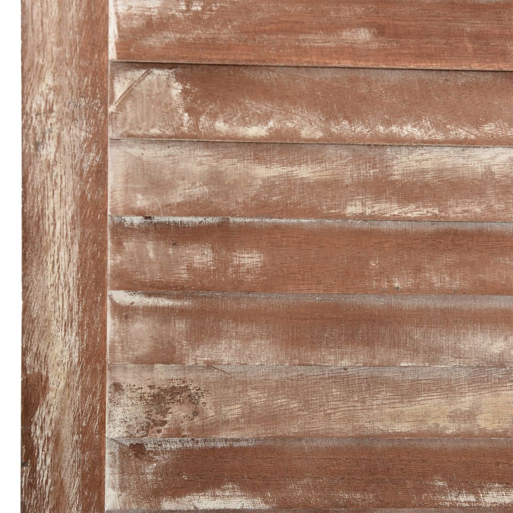 Kamerscherm 6 panelen 210x165 cm massief paulowniahout bruin - Griffin Retail