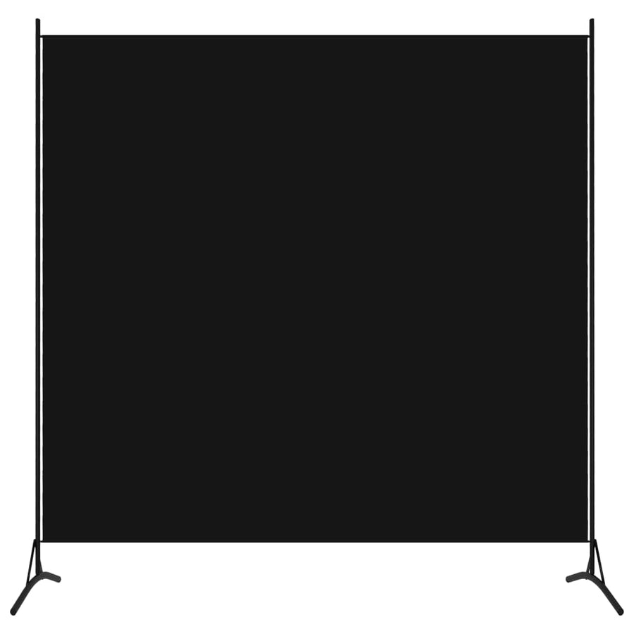 Kamerscherm met 1 paneel 175x180 cm zwart - Griffin Retail