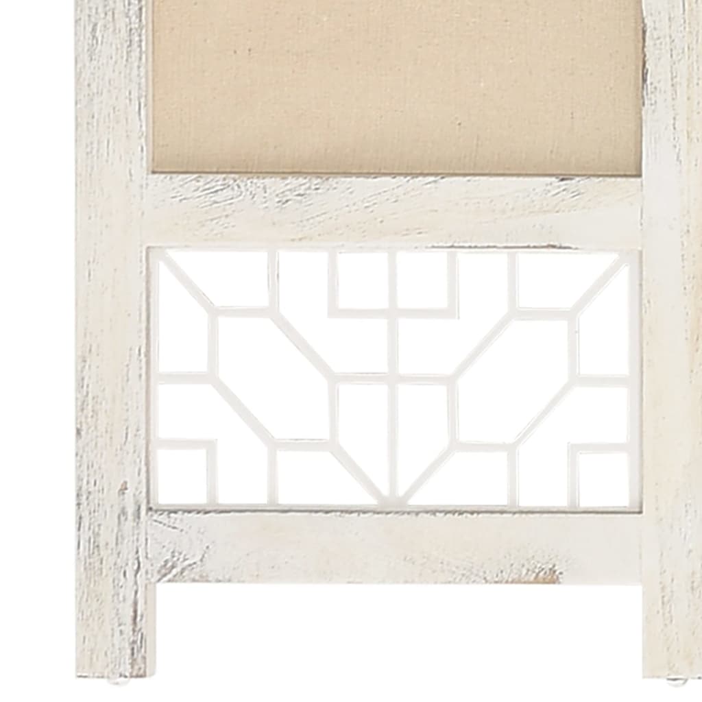 Kamerscherm met 3 panelen 105x165 cm stof crèmekleurig - Griffin Retail