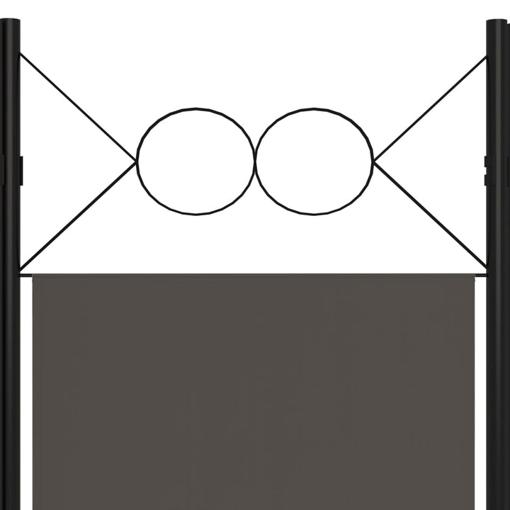 Kamerscherm met 3 panelen 120x180 cm antraciet - Griffin Retail
