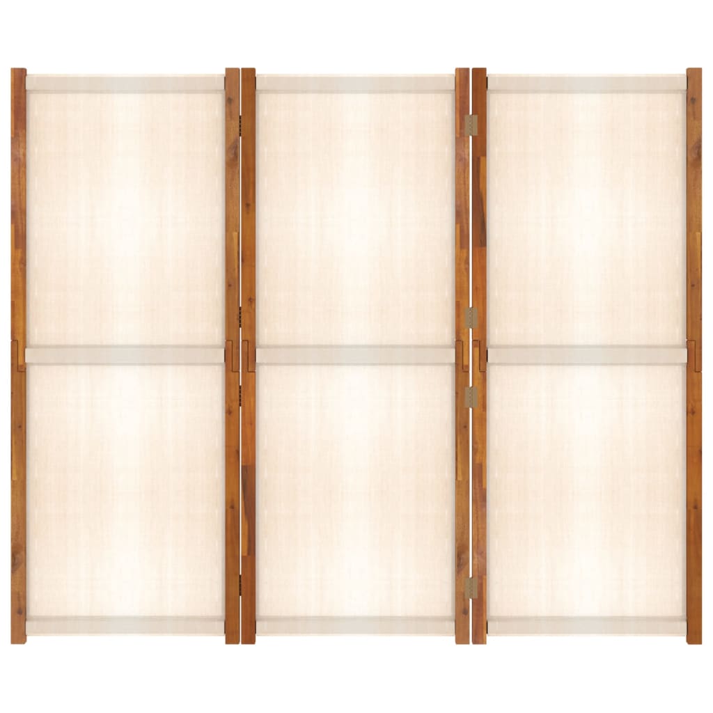 Kamerscherm met 3 panelen 210x180 cm crèmewit - Griffin Retail