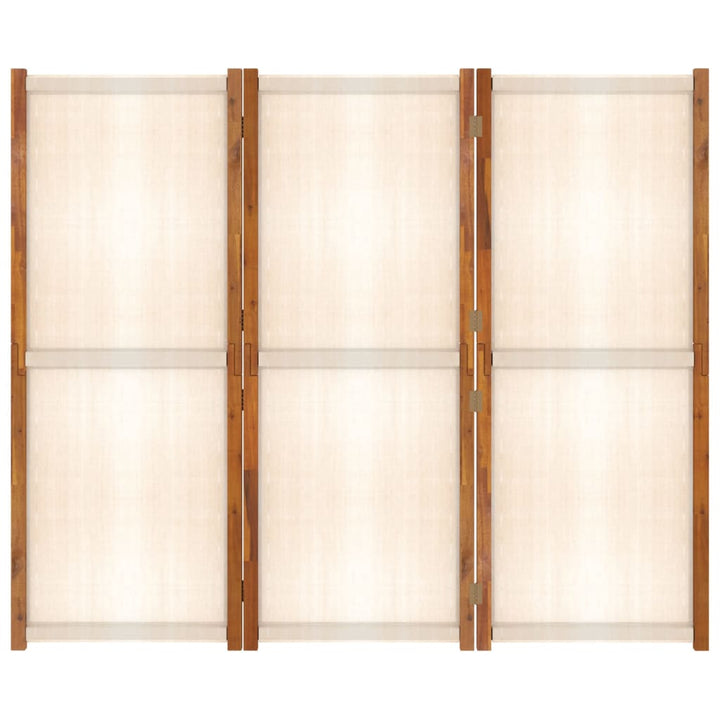 Kamerscherm met 3 panelen 210x180 cm crèmewit - Griffin Retail
