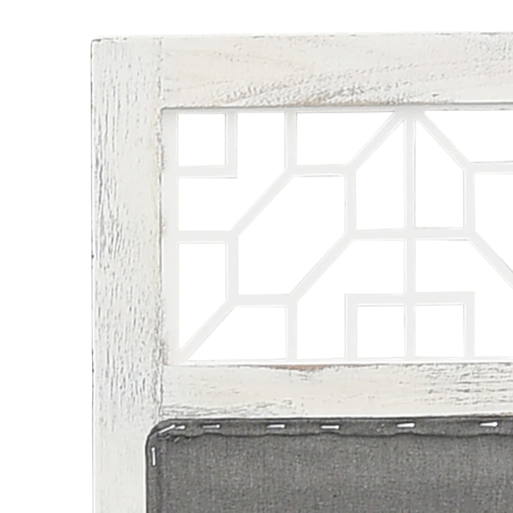 Kamerscherm met 4 panelen 140x165 cm stof grijs - Griffin Retail