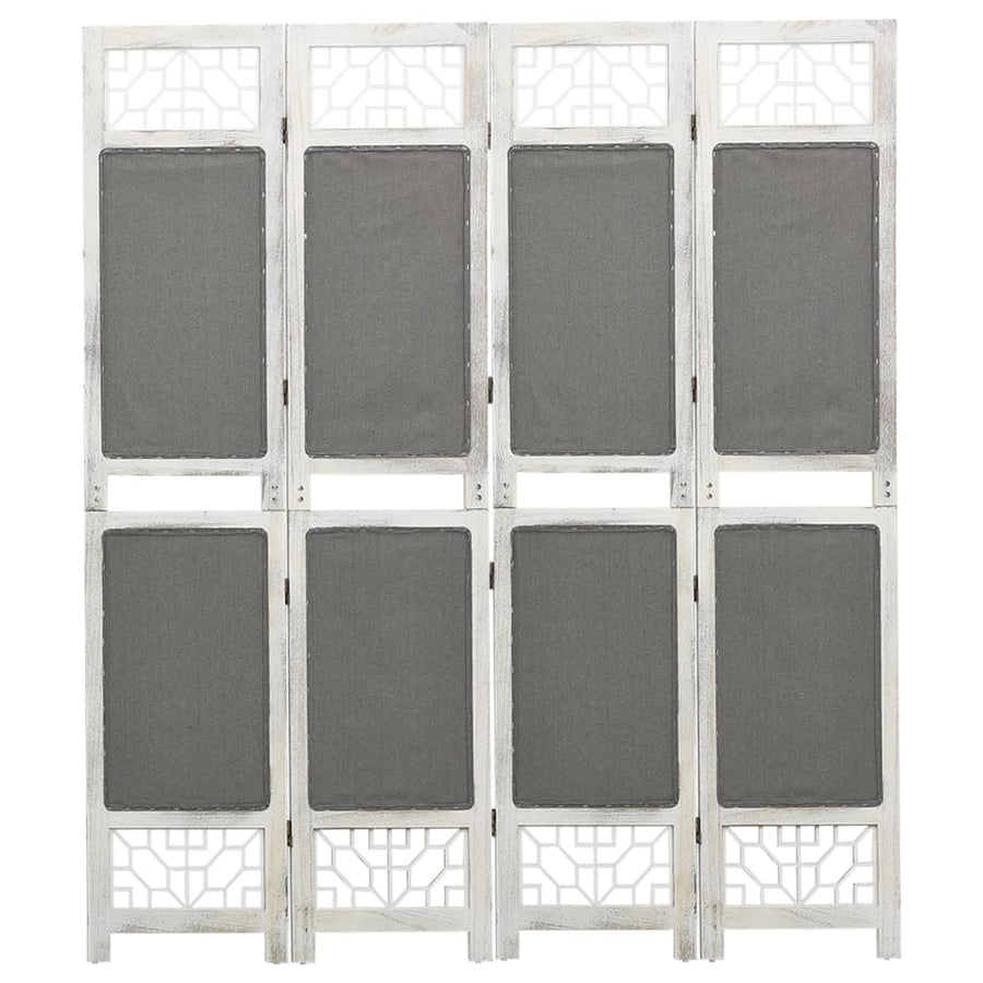 Kamerscherm met 4 panelen 140x165 cm stof grijs - Griffin Retail