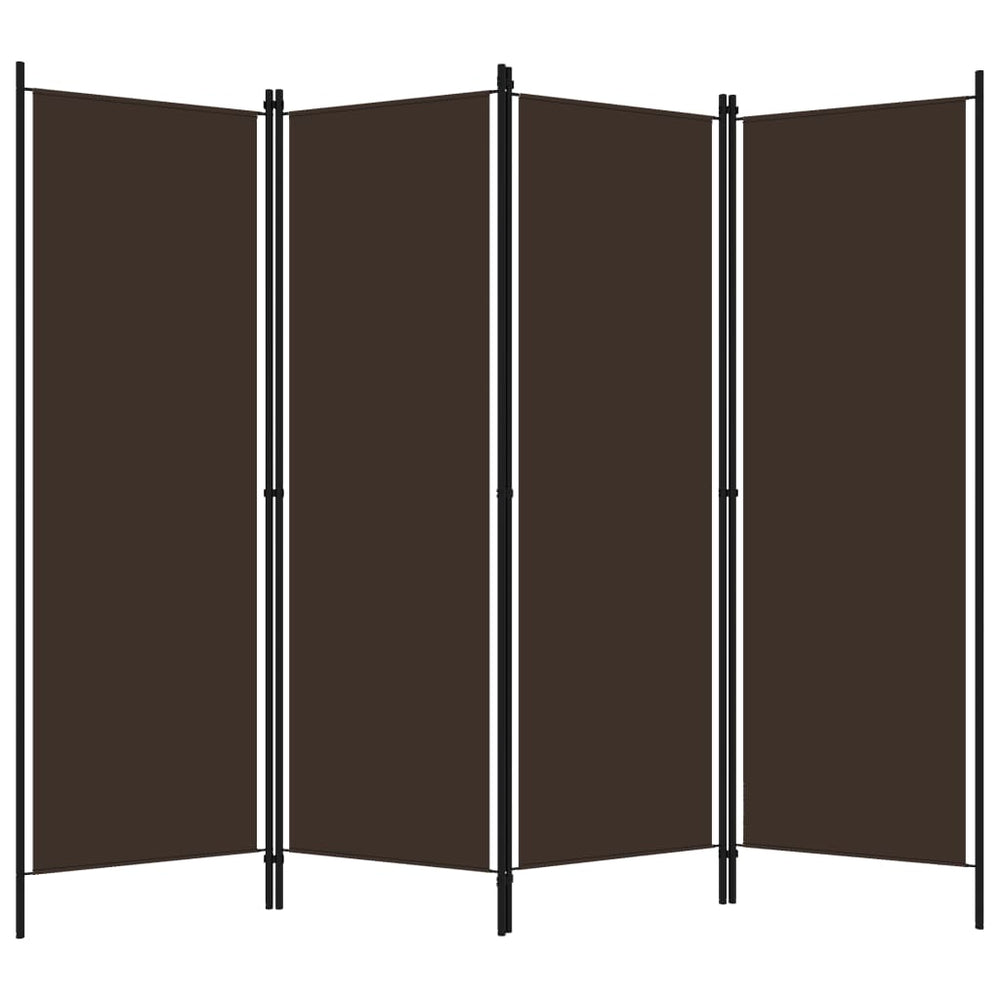Kamerscherm met 4 panelen 200x180 cm bruin - Griffin Retail
