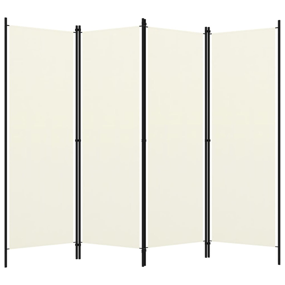 Kamerscherm met 4 panelen 200x180 cm crèmewit - Griffin Retail