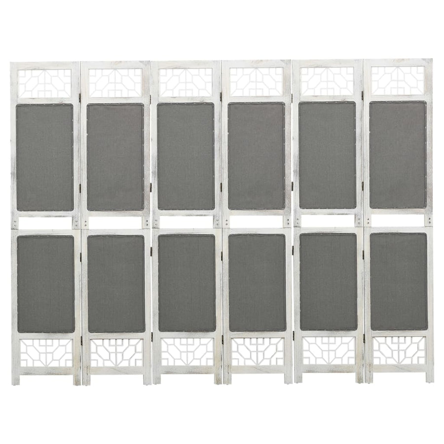 Kamerscherm met 6 panelen 210x165 cm stof grijs - Griffin Retail
