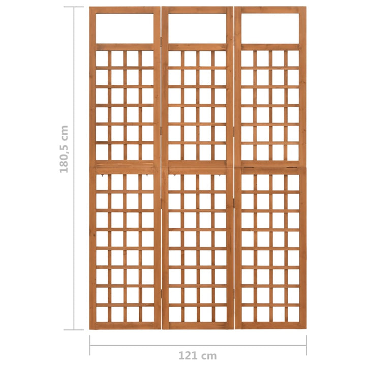 Kamerscherm/trellis met 3 panelen 121x180,5 cm vurenhout - Griffin Retail