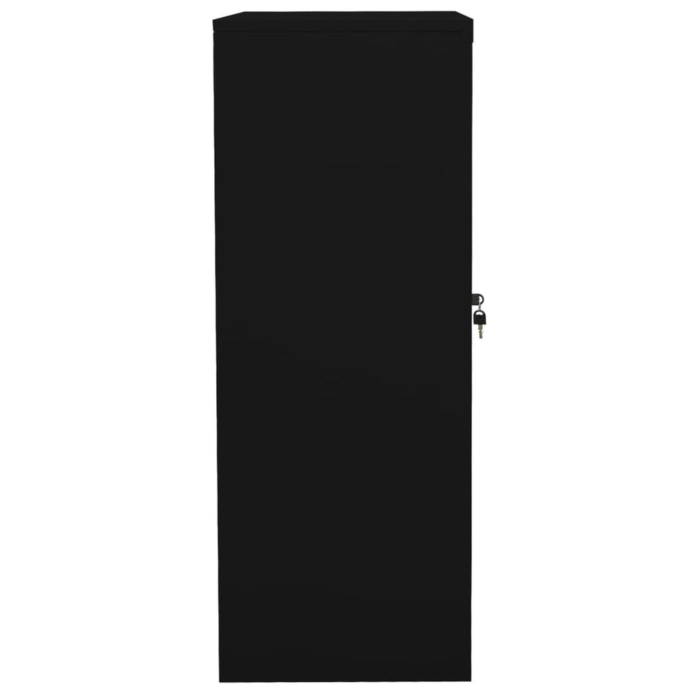 Kantoorkast 90x40x105 cm staal zwart - Griffin Retail