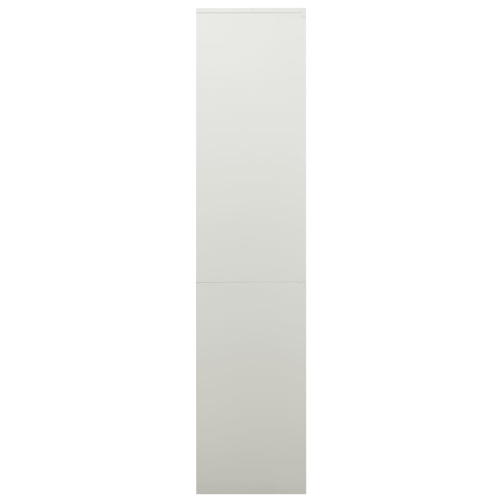 Kantoorkast 90x40x180 cm staal lichtgrijs - Griffin Retail
