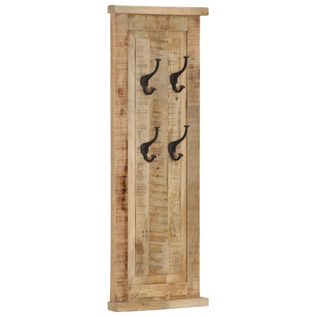 Kapstokken 2 st 38x100 cm massief mangohout - Griffin Retail