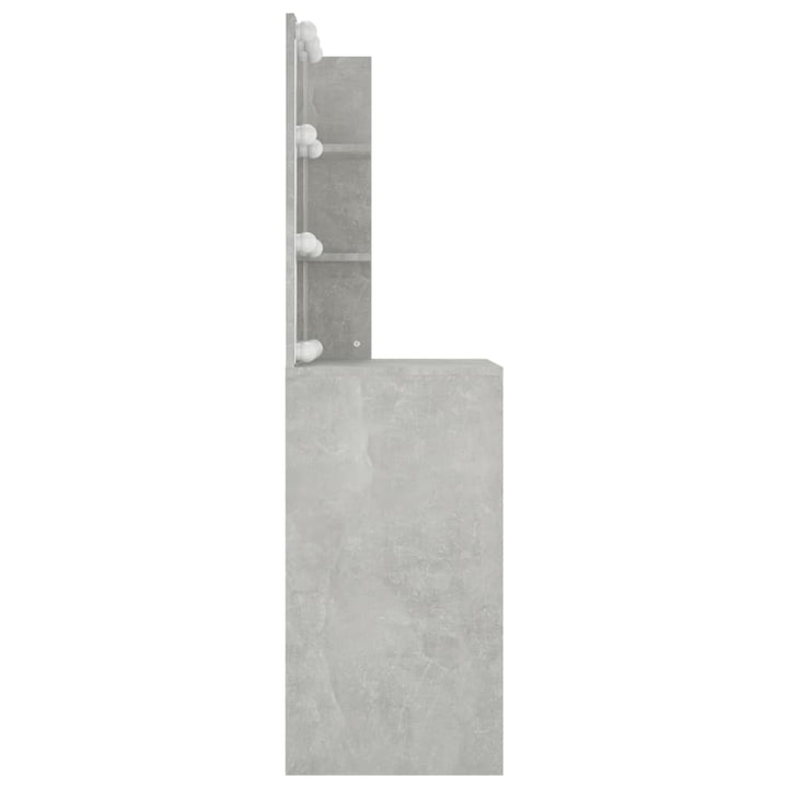 Kaptafel met LED-verlichting 60x40x140 cm betongrijs - Griffin Retail