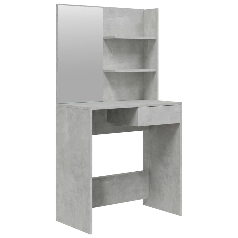 Kaptafel met spiegel 74,5x40x141 cm betongrijs - Griffin Retail