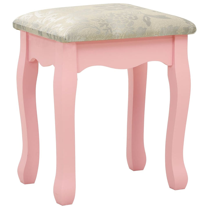 Kaptafelset met kruk 75x69x140 cm paulowniahout roze - Griffin Retail