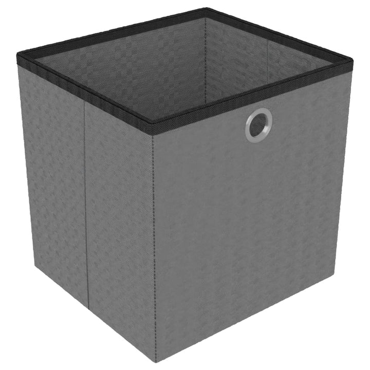 Kast met 9 vakken met boxen 103x30x107,5 cm stof zwart - Griffin Retail