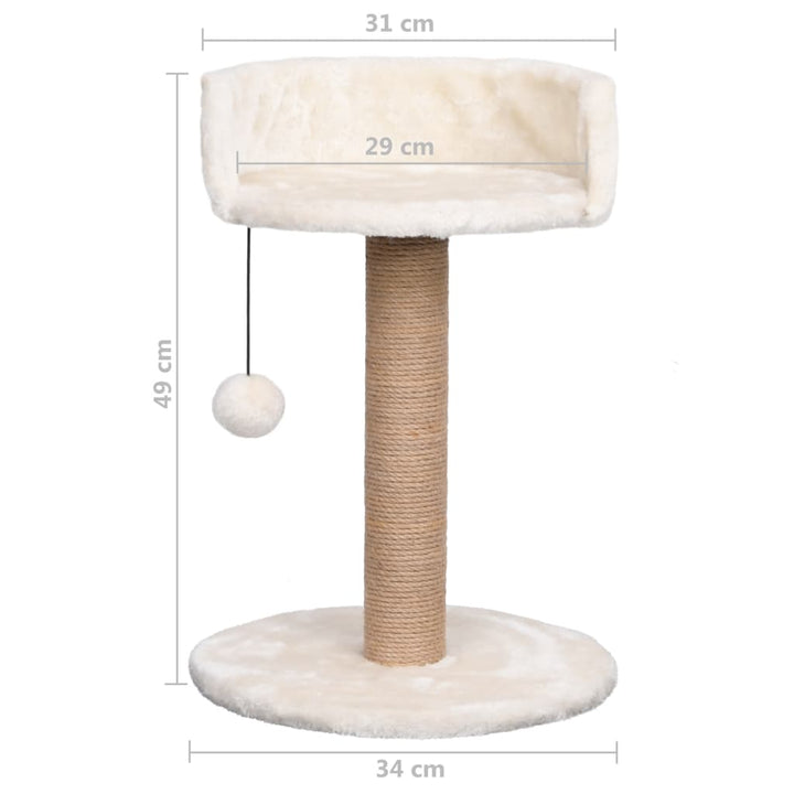 Kattenboom met mandje 49 cm zeegras - Griffin Retail