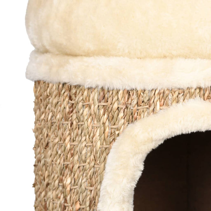 Kattenhuis met luxe kussen 33 cm zeegras - Griffin Retail